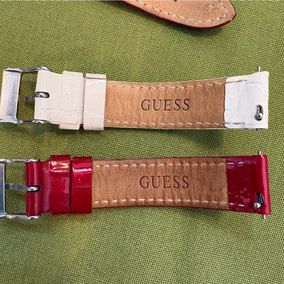 GUESS - Red and White Watch Straps - Picture 2 of 6